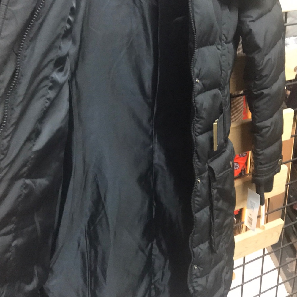 NWT,French Connection,Faux Fur Hoodie Puffer Jacket - Picture 17 of 17